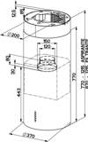 Απορροφητήρας Οροφής Faber Cylindra Isola Evo Plus BK MATT A37 Μαύρο 37 cm A Aporrofitiras Orofis Faber Cylindra Isola Evo Plus BK MATT A37 Mavro 37 cm A